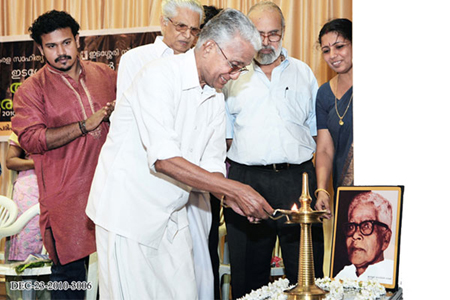Prof. K.P.Shankaran lighting the inaugural lamp.