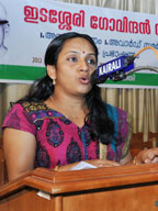 Devika P. reciting Edasseri Poem