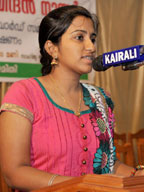 Sajitha P.A. reciting Edasseri Poem