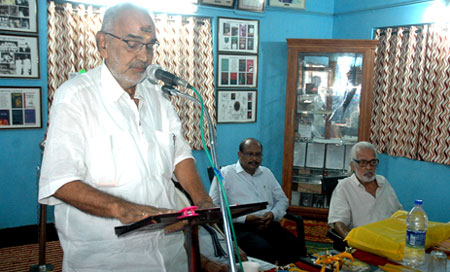 C. Haridas, ex.MP speaking