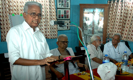 Prof. K.P. Sankaran welcoming guests