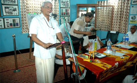 Prof. K.V. Ramakrishnan speaking