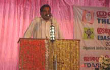 Alankode Leelakrishnan, moderator in Session on 'Edasseri's Poetry - Cultural Context.'