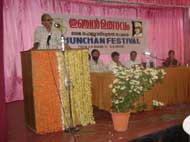 Dr. Chathathanat Achyuthanunni presenting paper on Edasseri's Poetry