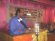 K. Sachidanandan, Secretary, Sahitya Akademi welcoming the guests.