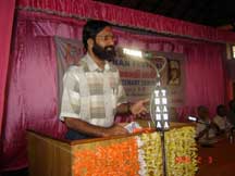 K.P. Ramanunni, moderator of the Session 'Edasseri - the Poet and the Person.