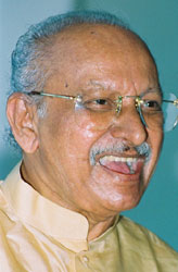 Cartoonist Yesudasan, President, Kerala Lalitha Kala Akademi.